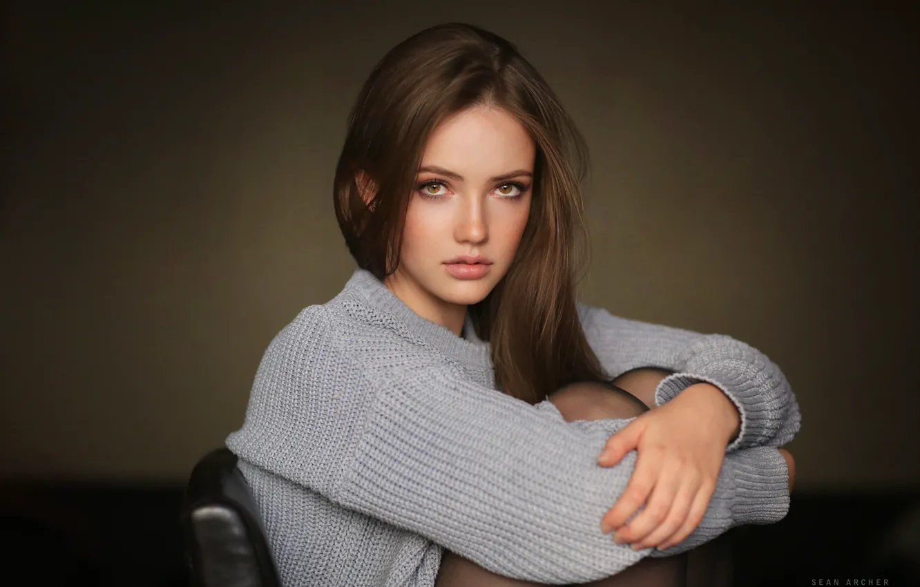 Photo wallpaper look, face, Stanislav Puchkovsky