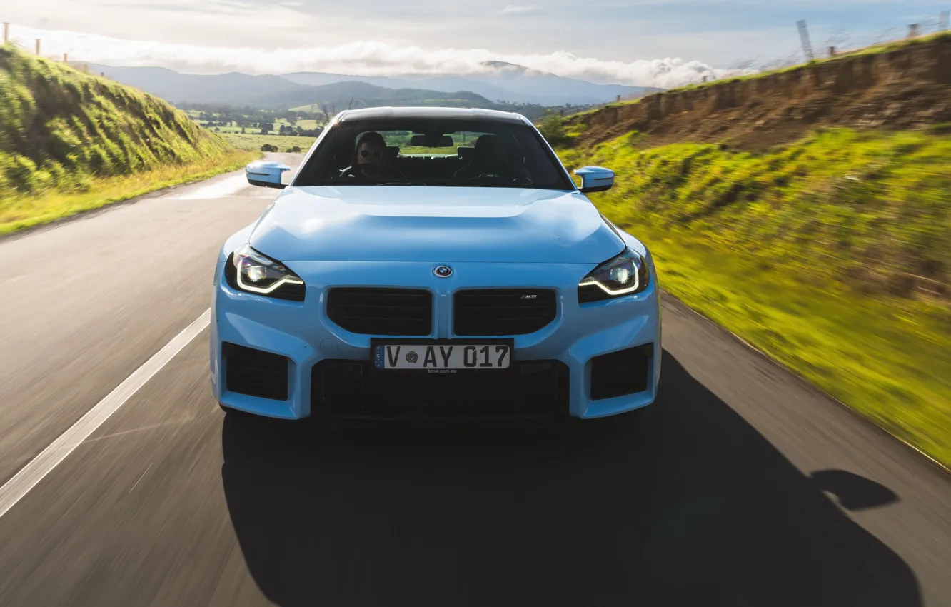 Photo wallpaper car, BMW, road, M2, G87, BMW M2 MT, 🤢