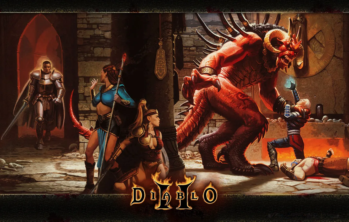 Photo wallpaper Wallpaper, wallpapers, diablo ii, Diablo 2