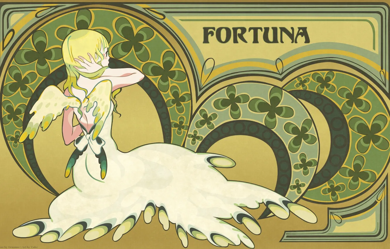 Photo wallpaper girl, angel, anime, Dogs: Bullets & Carnage