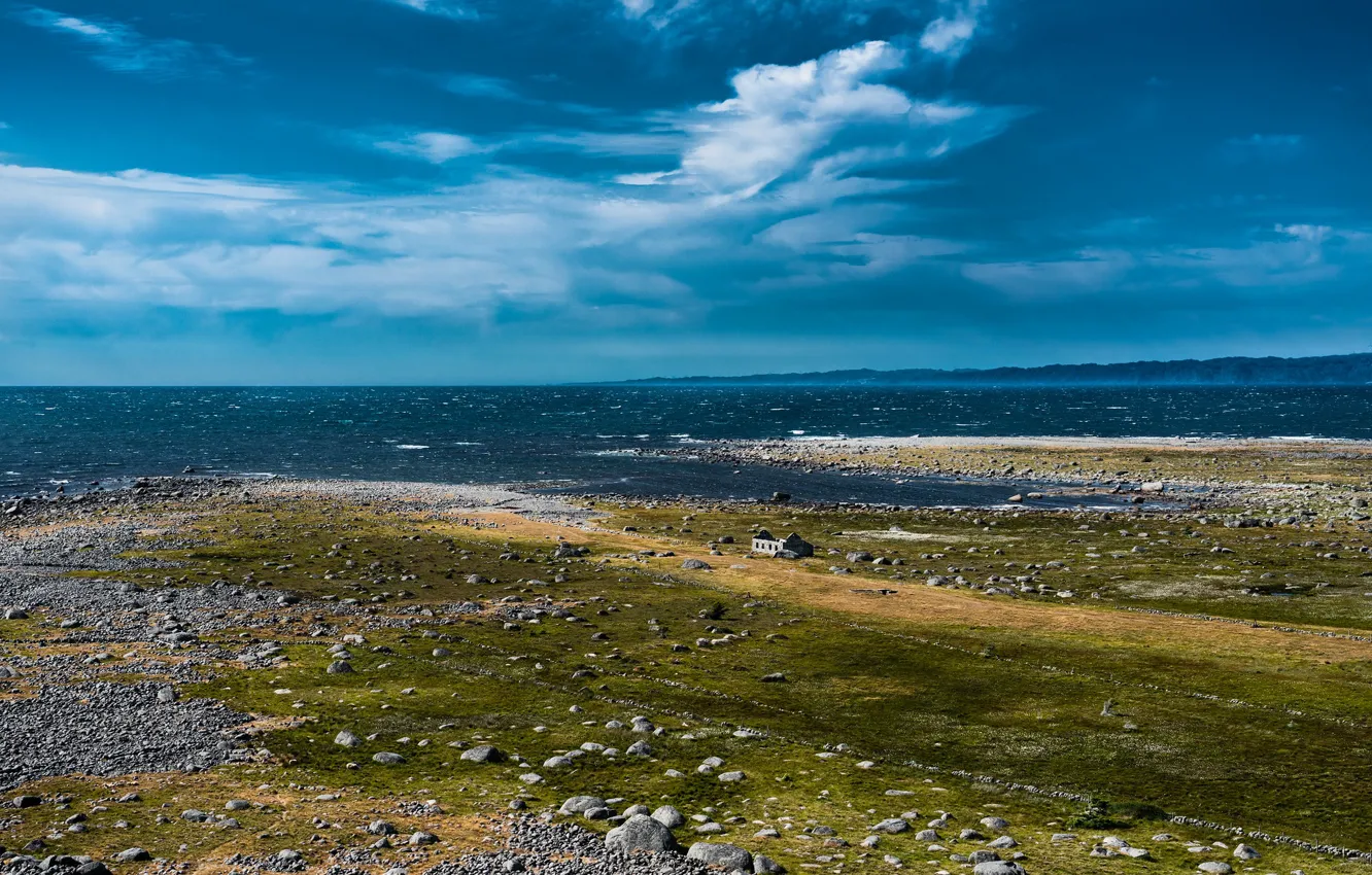 Photo wallpaper sea, coast, Norway