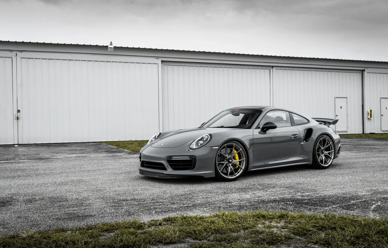 Photo wallpaper 911, Porsche, Carrera, Turbo, Gray, VAG