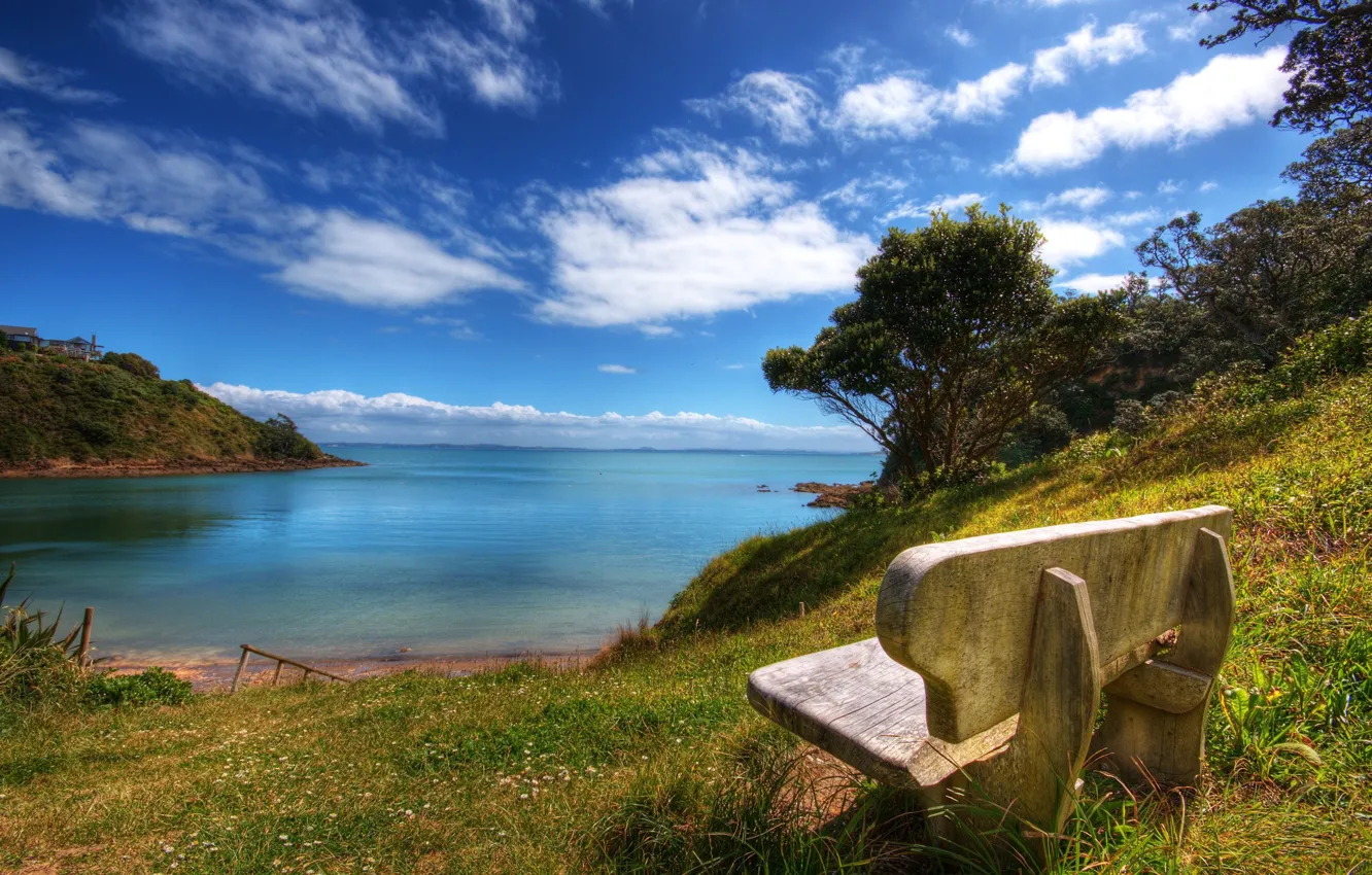 Photo wallpaper sand, sea, the sky, nature