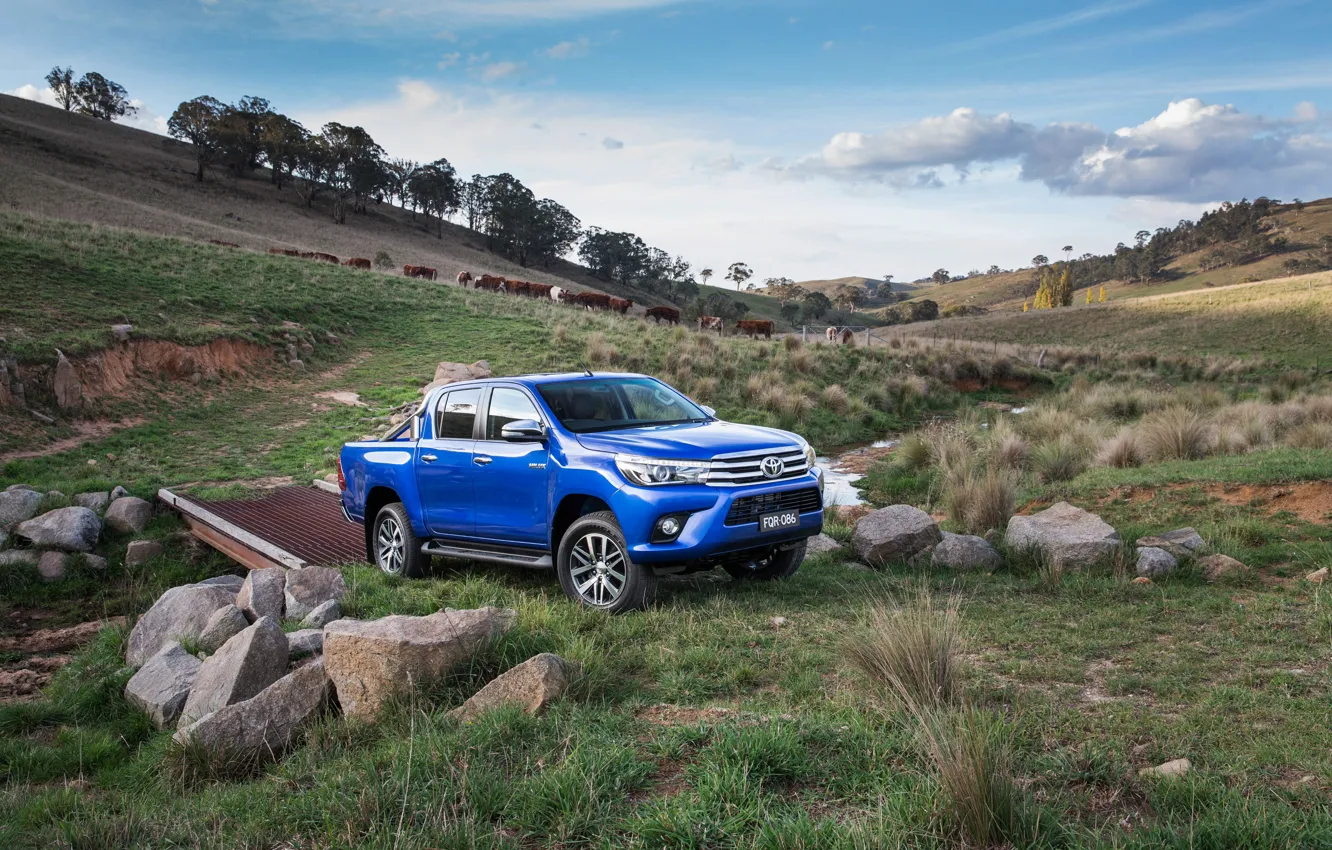 Photo wallpaper jeep, Toyota, pickup, Hilux, 4x4, Toyota, Hilux, Double Cab
