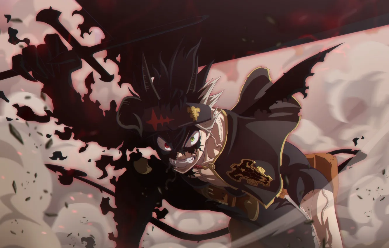 Photo wallpaper darkness, guy, Black Clover, Black Clover