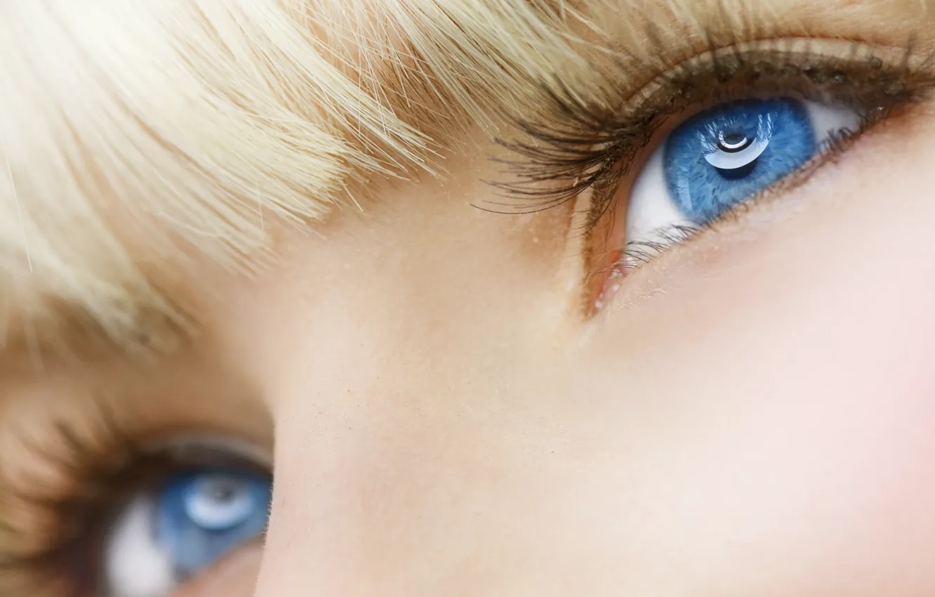 Photo wallpaper eyes, face, blue eyes