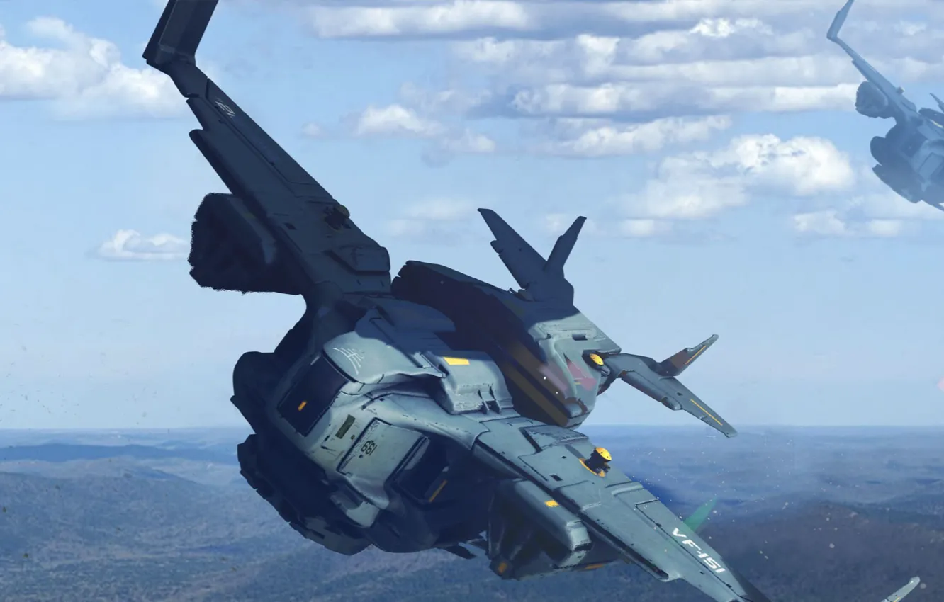 Photo wallpaper flight, maneuver, neo hercules vf-151