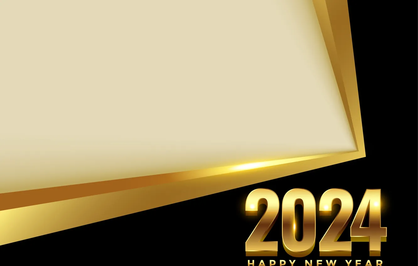Photo wallpaper new year, figures, date, 2024
