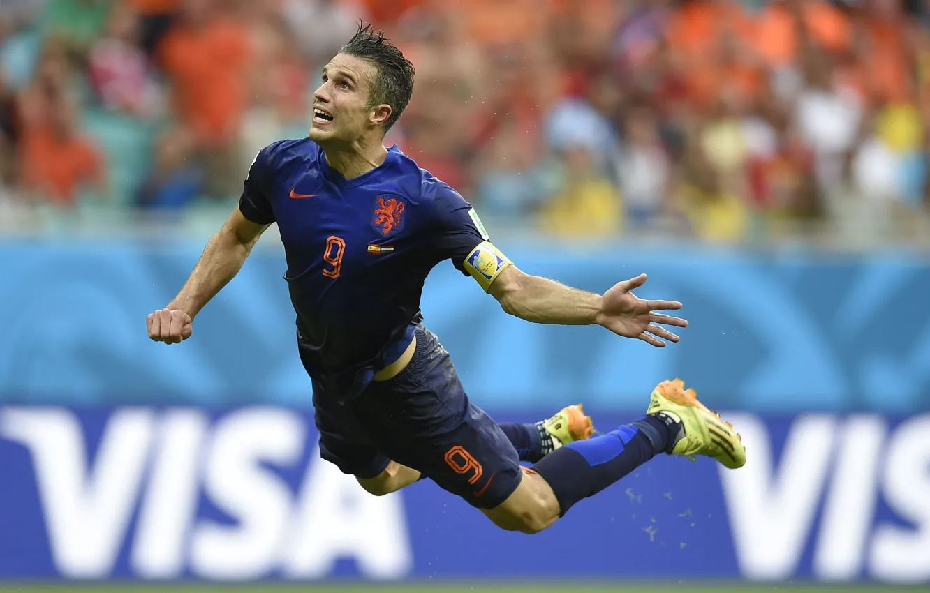 Photo wallpaper football, sport, Netherlands, player, goal, football, Sport, Robin van Persie