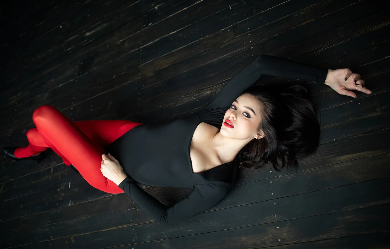 Photo wallpaper look, pose, model, portrait, makeup, figure, brunette, hairstyle