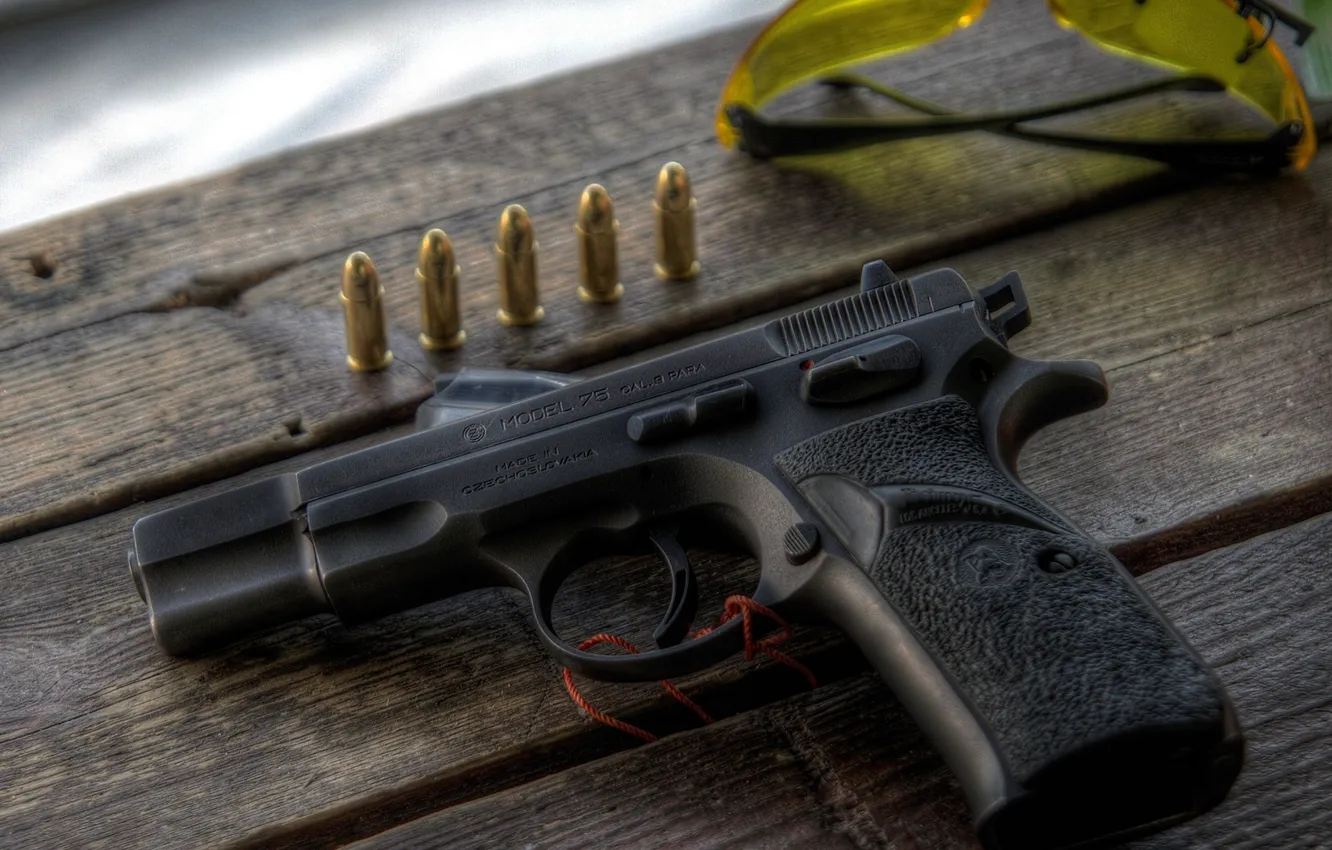 Photo wallpaper gun, ammunition, firearm
