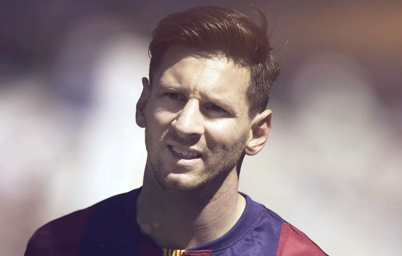 Photo wallpaper Messi, FC Barcelona, Leo, football player