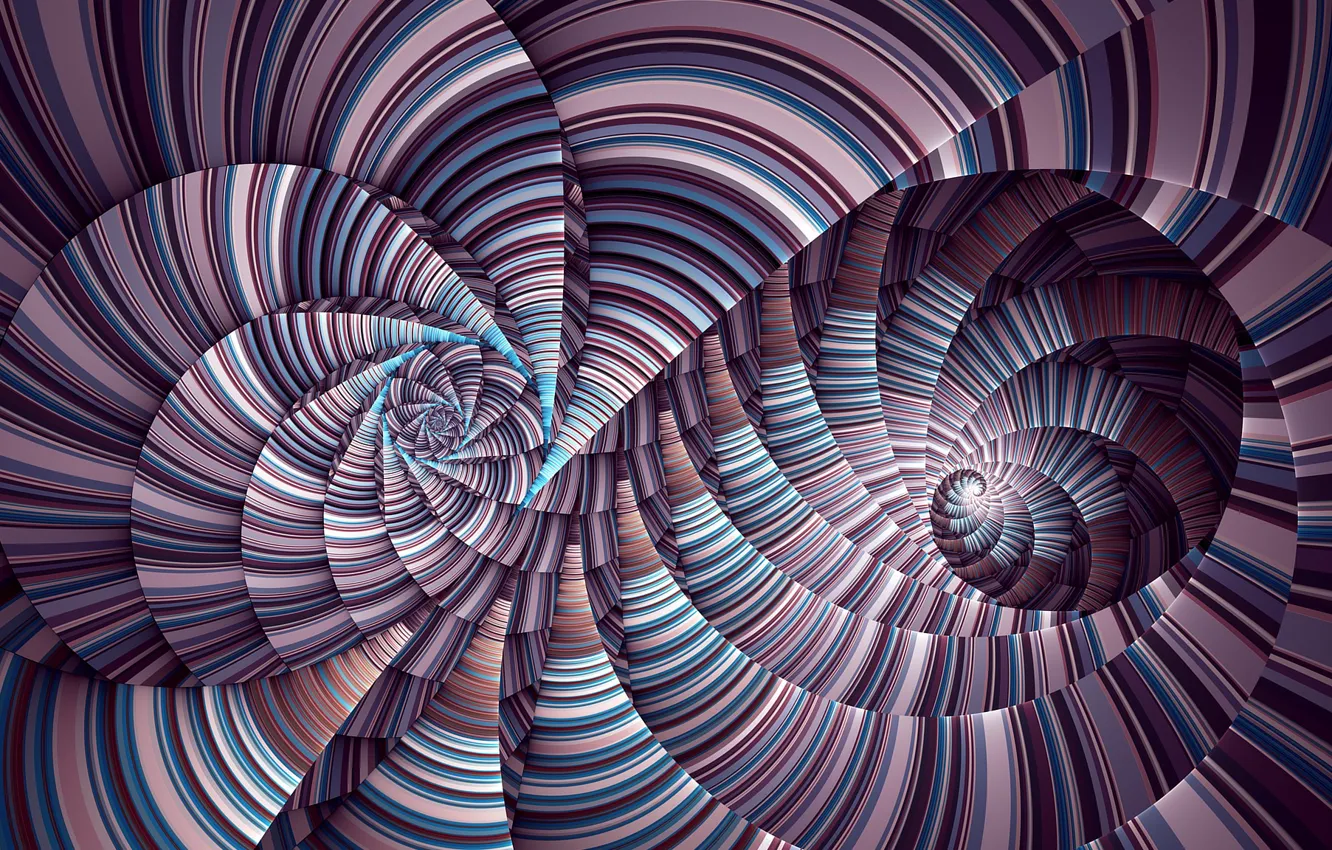 Photo wallpaper line, strip, colored, spiral