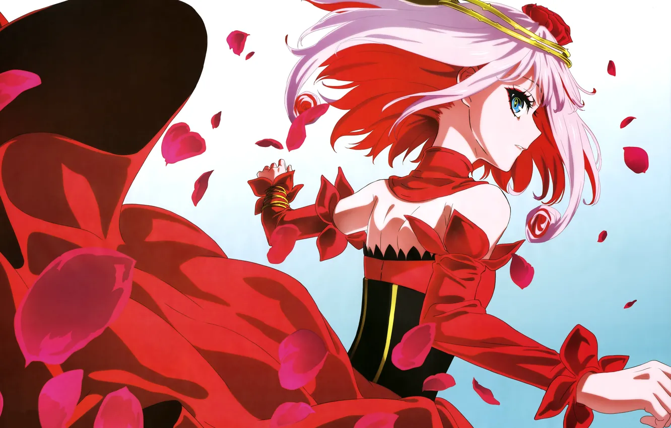 Photo wallpaper hair, cartoon, dress, fantasy, girl, Action, adventure, action