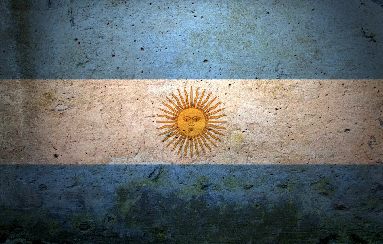 Photo wallpaper flag, Argentina, In Union and liberty, In Union and Liberty