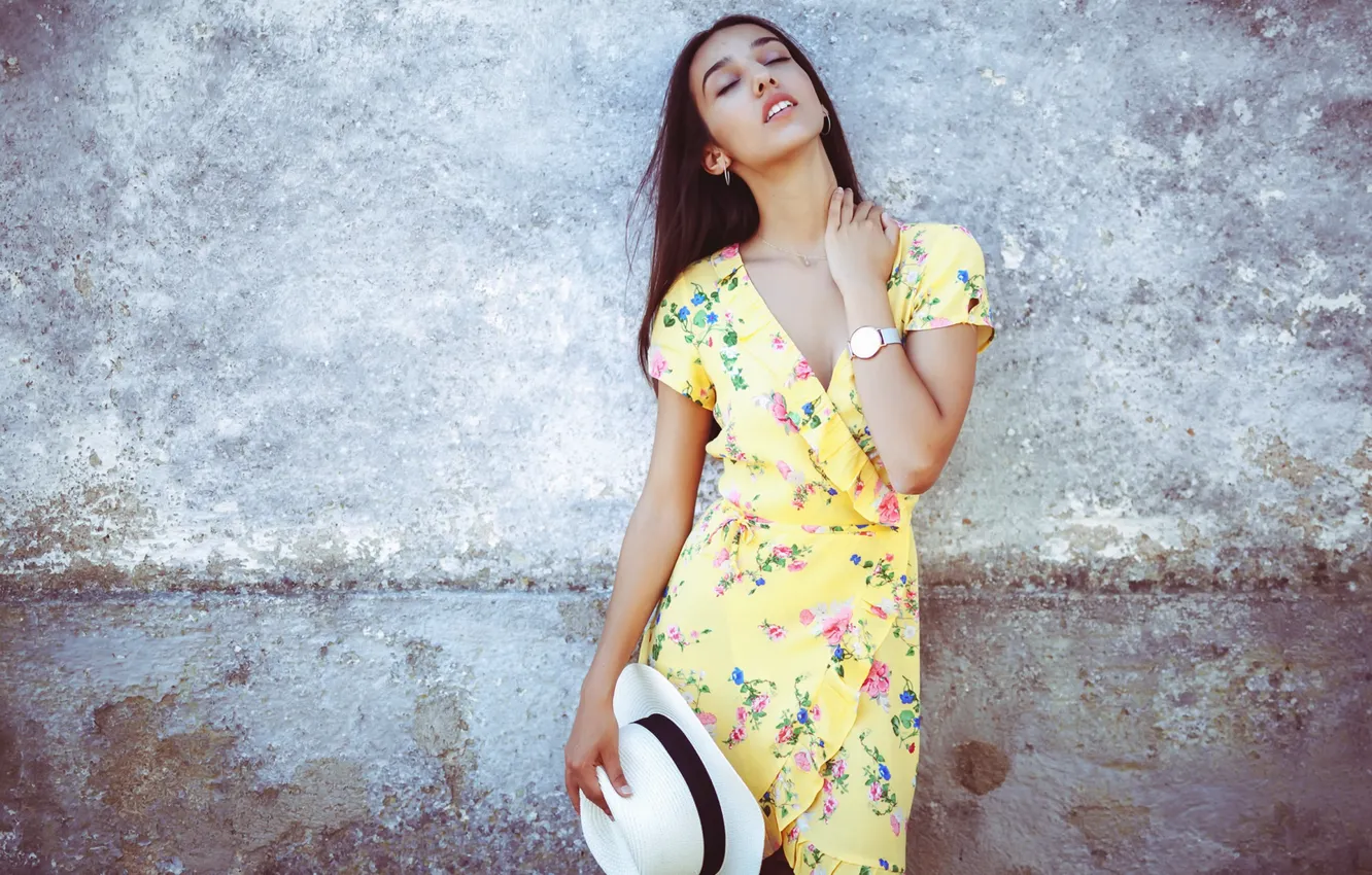 Photo wallpaper girl, mood, Laura