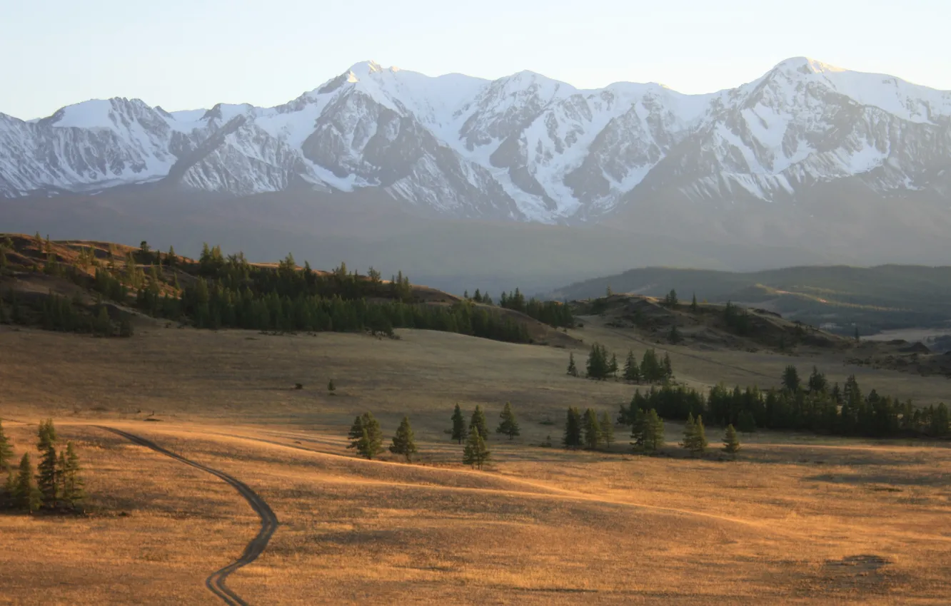 Photo wallpaper autumn, mountains, Altay