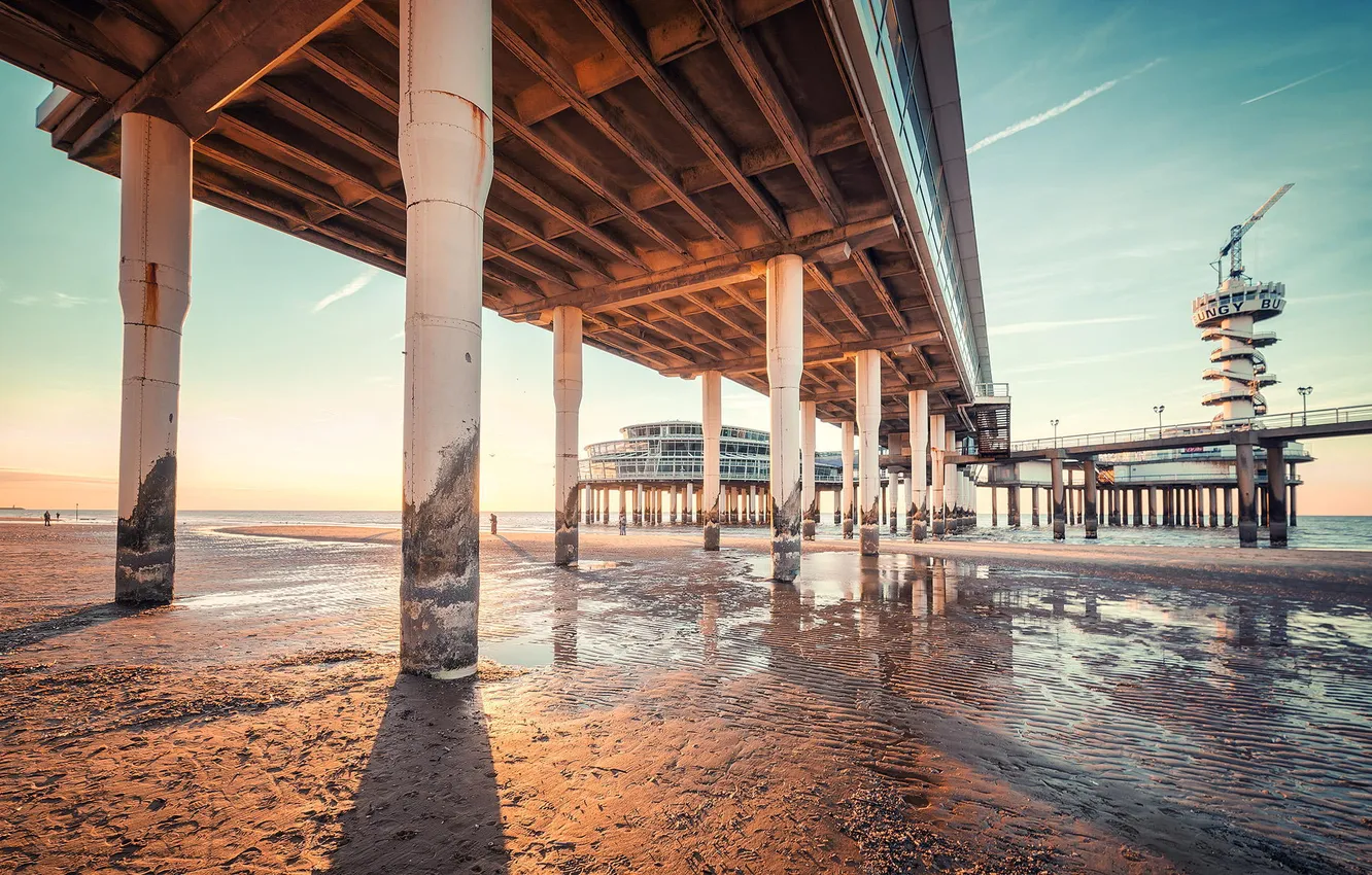 Photo wallpaper beach, summer, the ocean, pierce