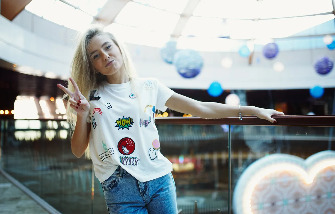 Photo wallpaper girl, face, background, sign, hair, Masha