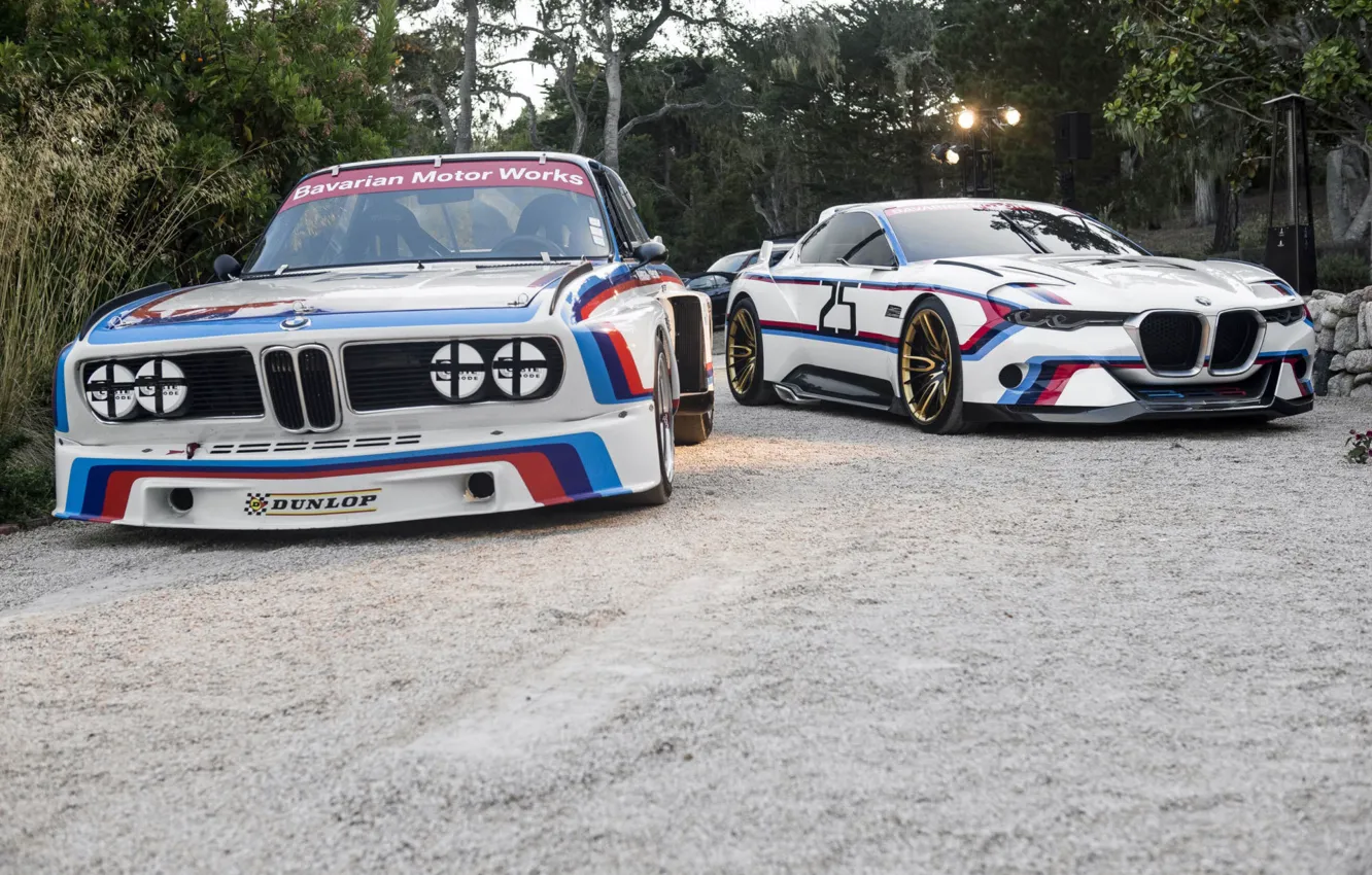 Photo wallpaper Concept, BMW, BMW, Hommage, 3.0, The front, CSL, Old and New