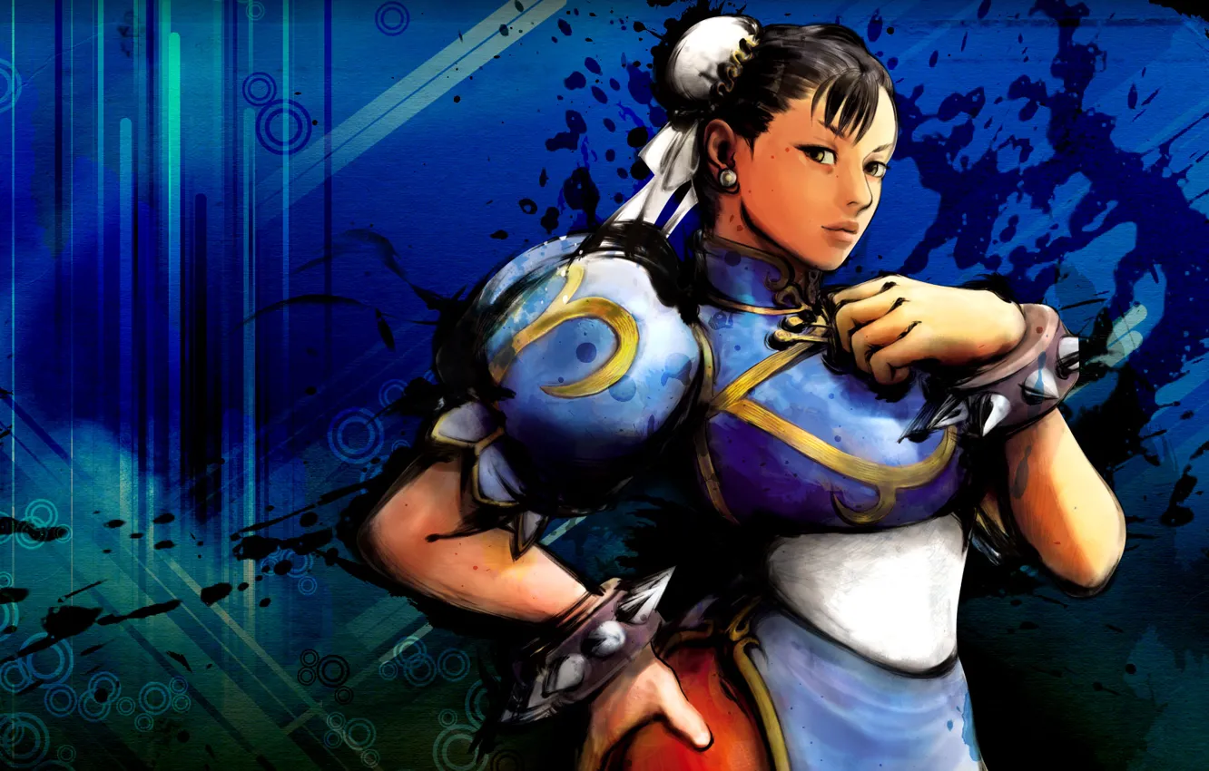 Photo wallpaper fighter, street, chun li