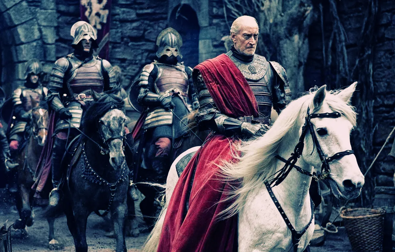 Photo wallpaper Game of Thrones, HBO, tv series, Tywin Lannister, actor Charles Dance, Shield of Lannisport and …