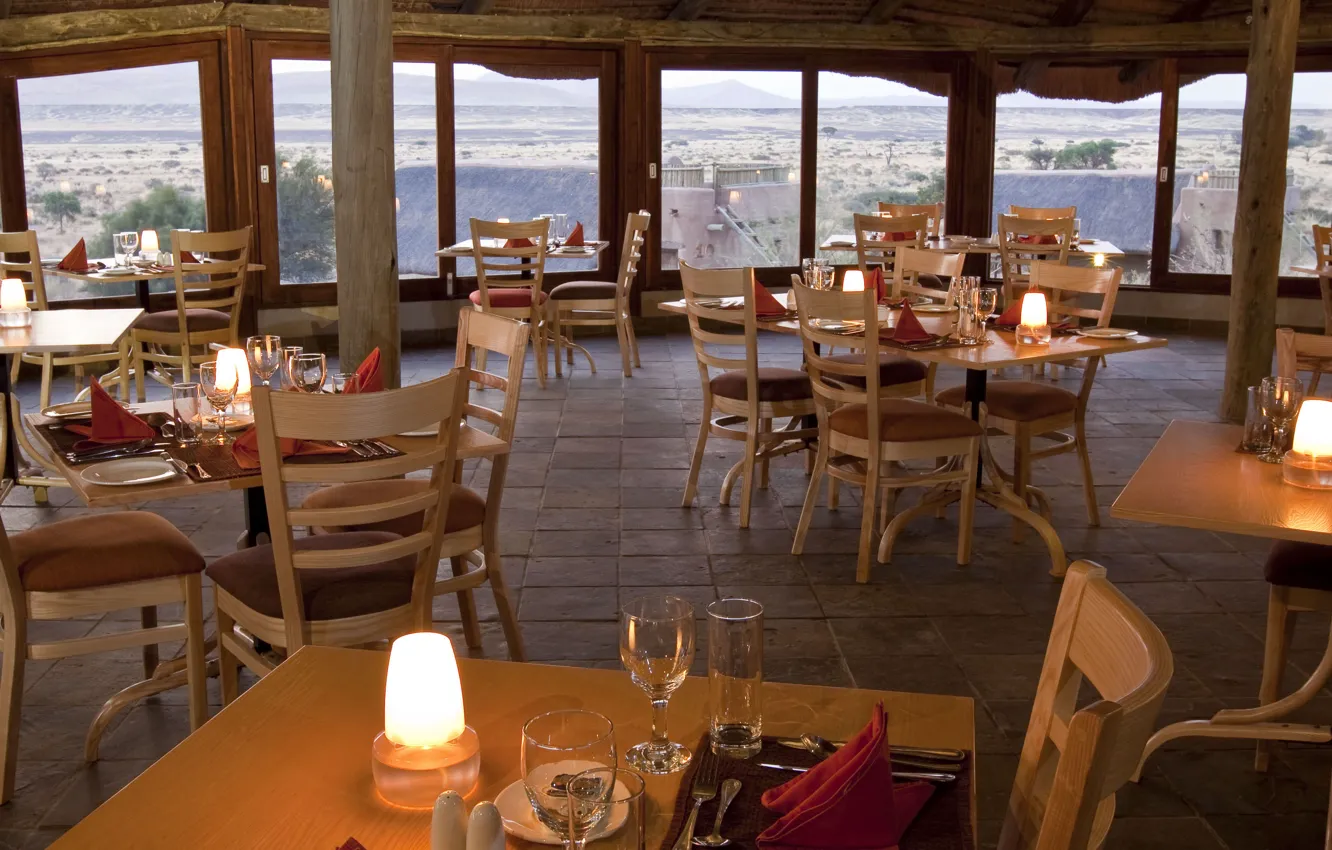 Photo wallpaper desert, Namibia, safari, lodge, restaurant, Sossusvlei, Kuala