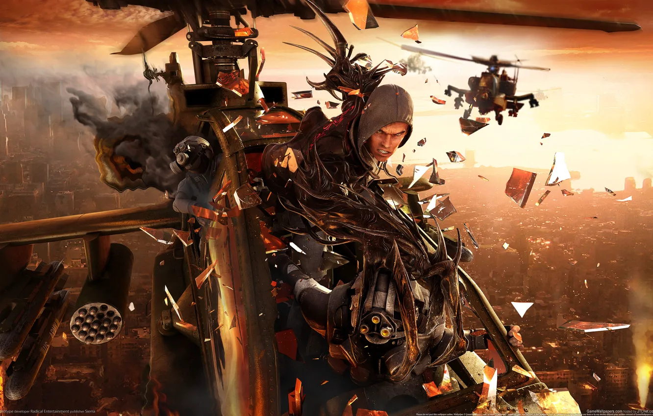 Photo wallpaper battle, helicopter, prototype