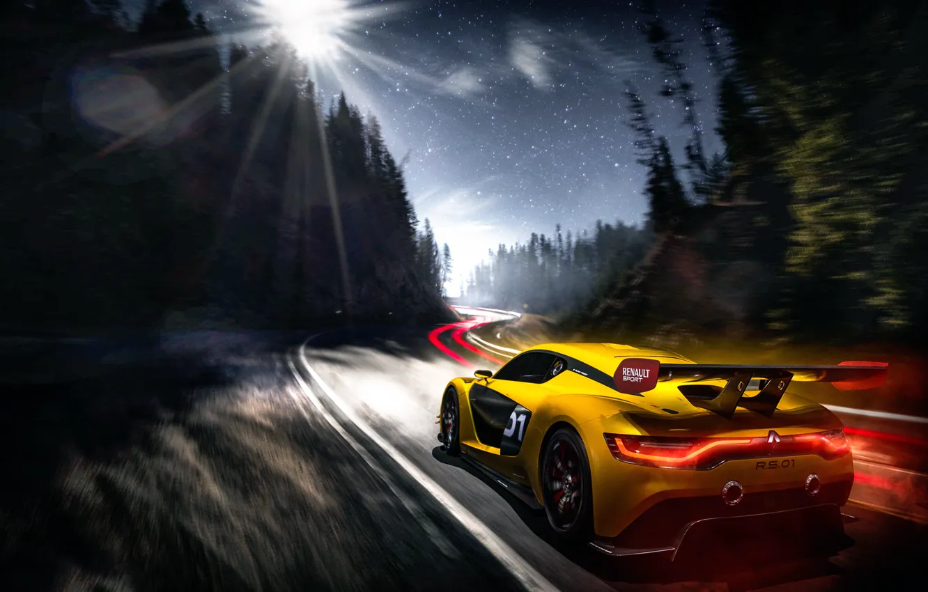 Photo wallpaper speed, track, Renault Sport