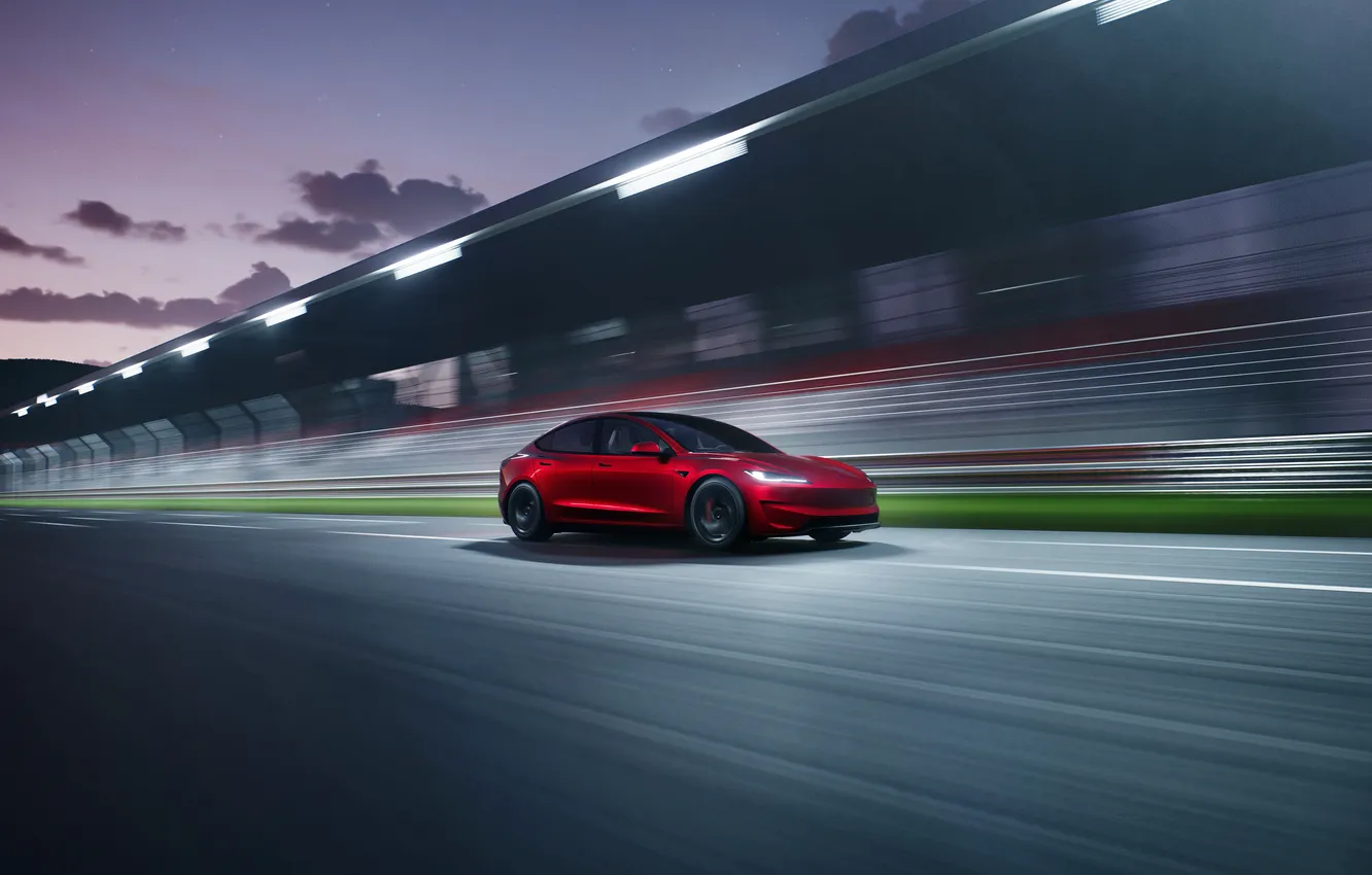 Photo wallpaper Tesla, 2024, Tesla Model 3 Performance