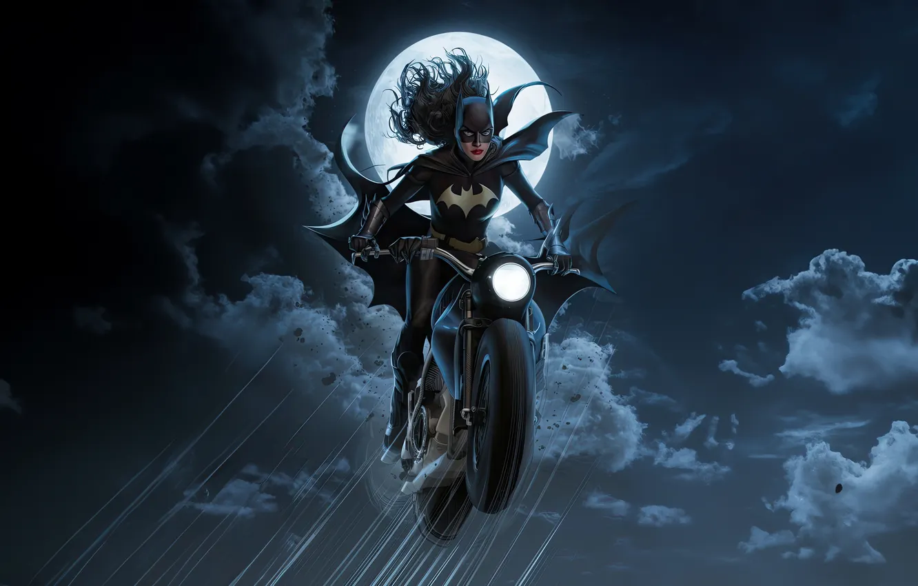 Photo wallpaper Patrol, midnight, Batgirl