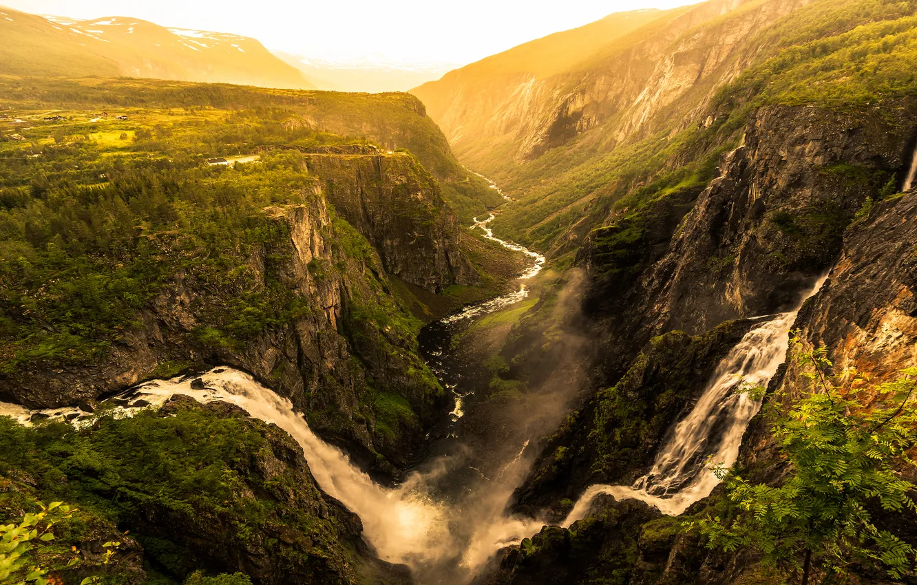 Photo wallpaper mountains, height, slope