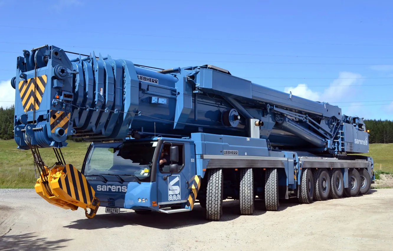 Photo wallpaper road, The sky, crane, SARENS