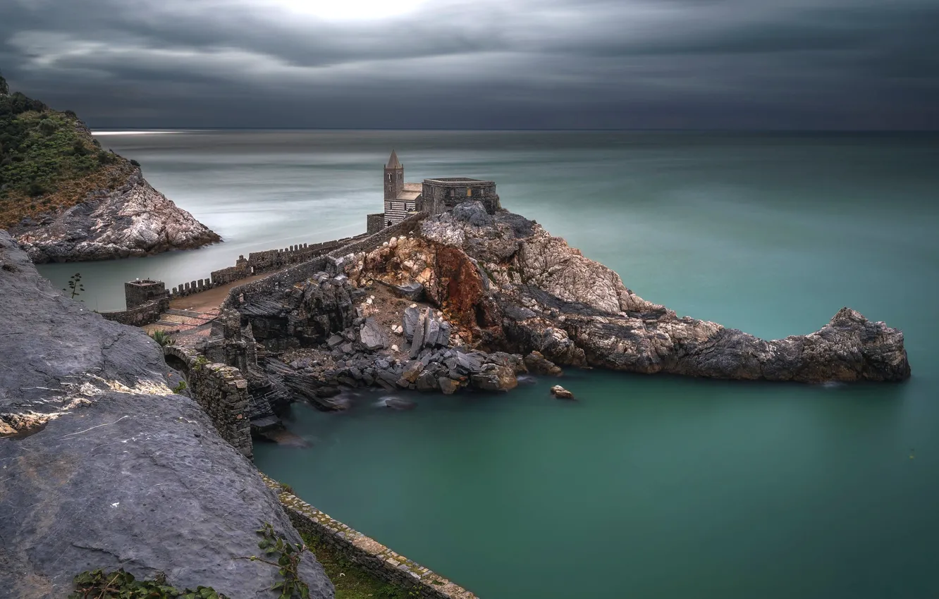 Photo wallpaper sea, Italy, Liguria, Portovenere