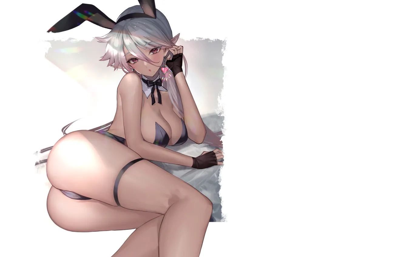 Photo wallpaper girl, hot, sexy, ass, boobs, anime, chocolate, butt
