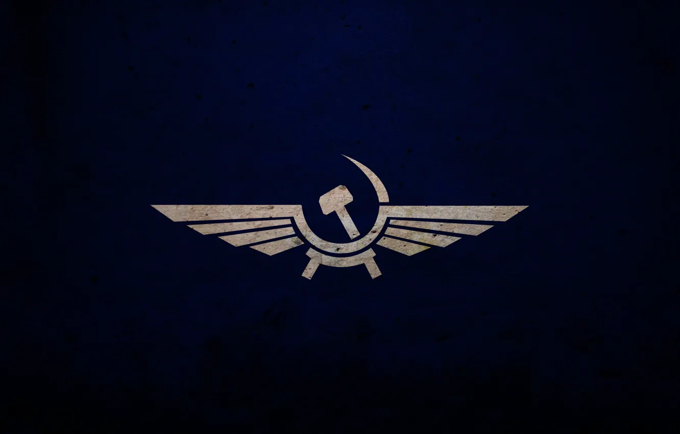 Photo wallpaper wings, the hammer and sickle, Aeroflot