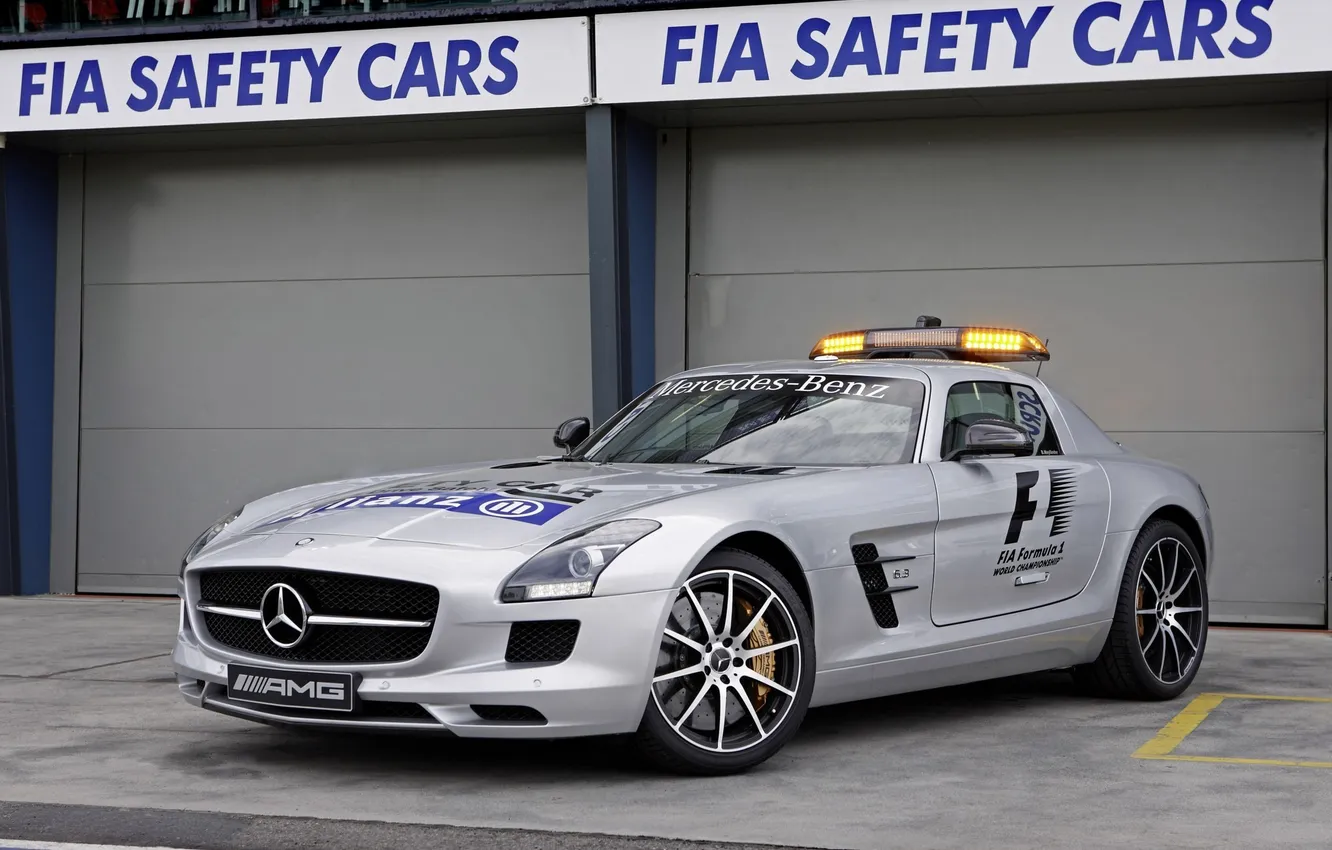 Photo wallpaper machine, Mercedes-Benz, Mercedes, AMG, SLS, Safety Car, car security
