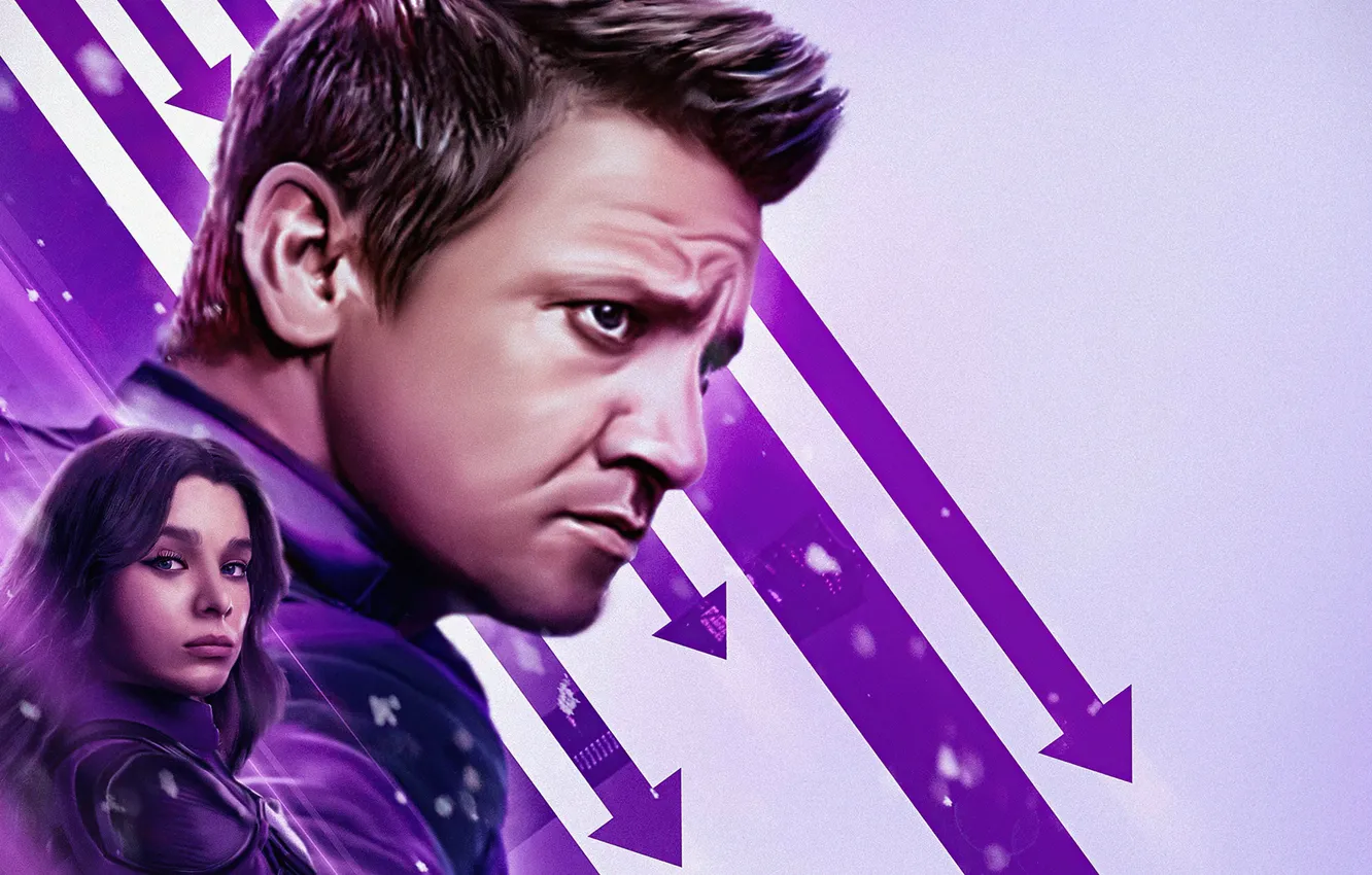 Photo wallpaper the series, Hawkeye, Hailee Steinfeld, Hawkeye, Jeremy Lee Renner