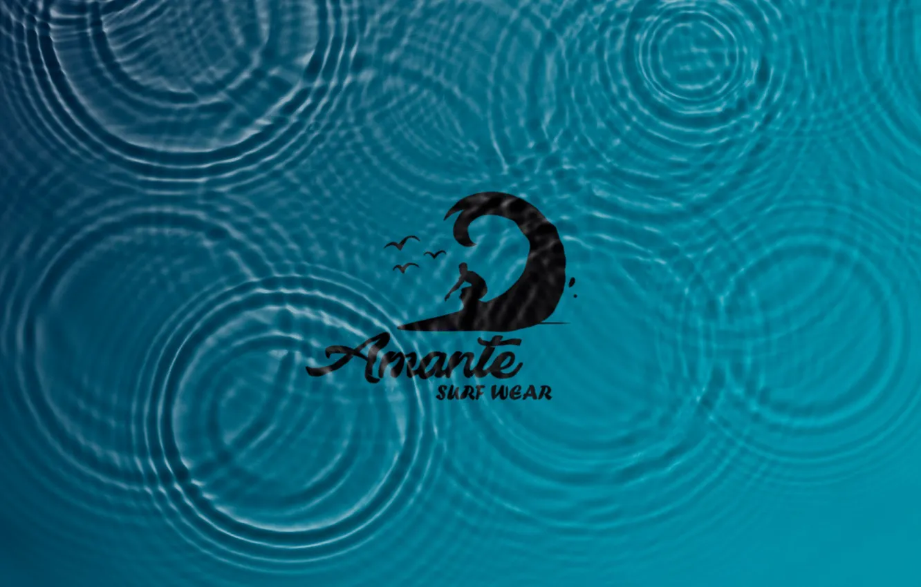 Photo wallpaper logo, agua, Lover