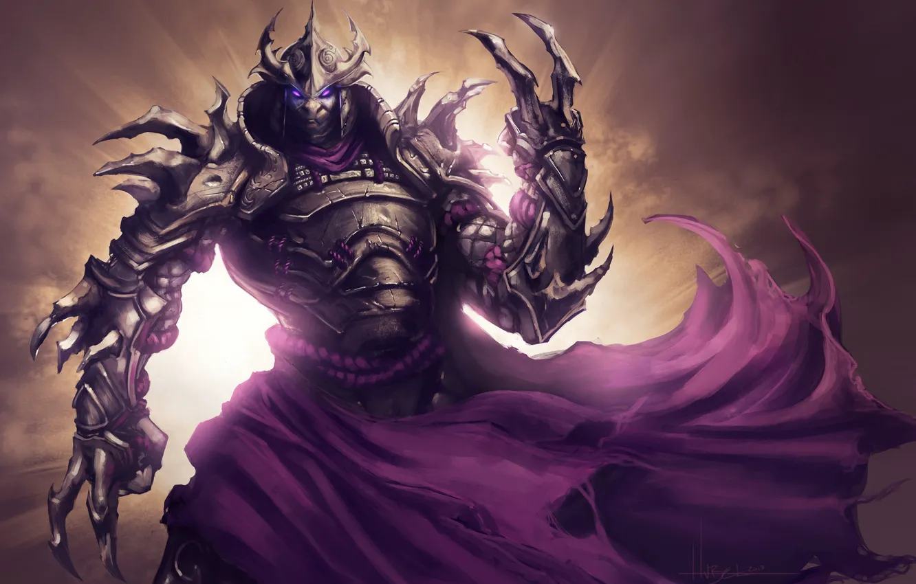 Photo wallpaper Costume, Fantasy, Armor, Art, Shredder, Shredder, Ninja Turtles, by Matt Hubel