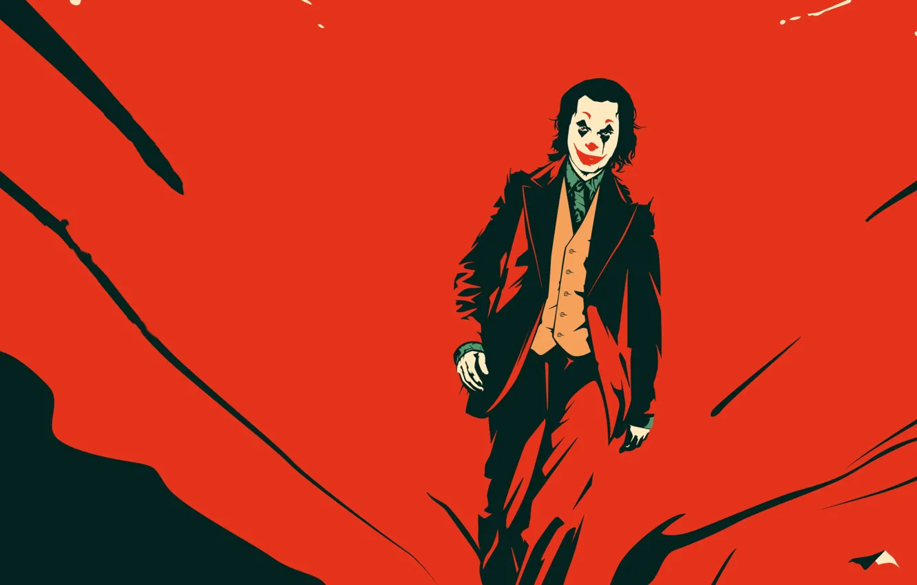 Photo wallpaper Joker, figure, art, art, Joker, Joaquin Phoenix, Joaquin Phoenix, 2019