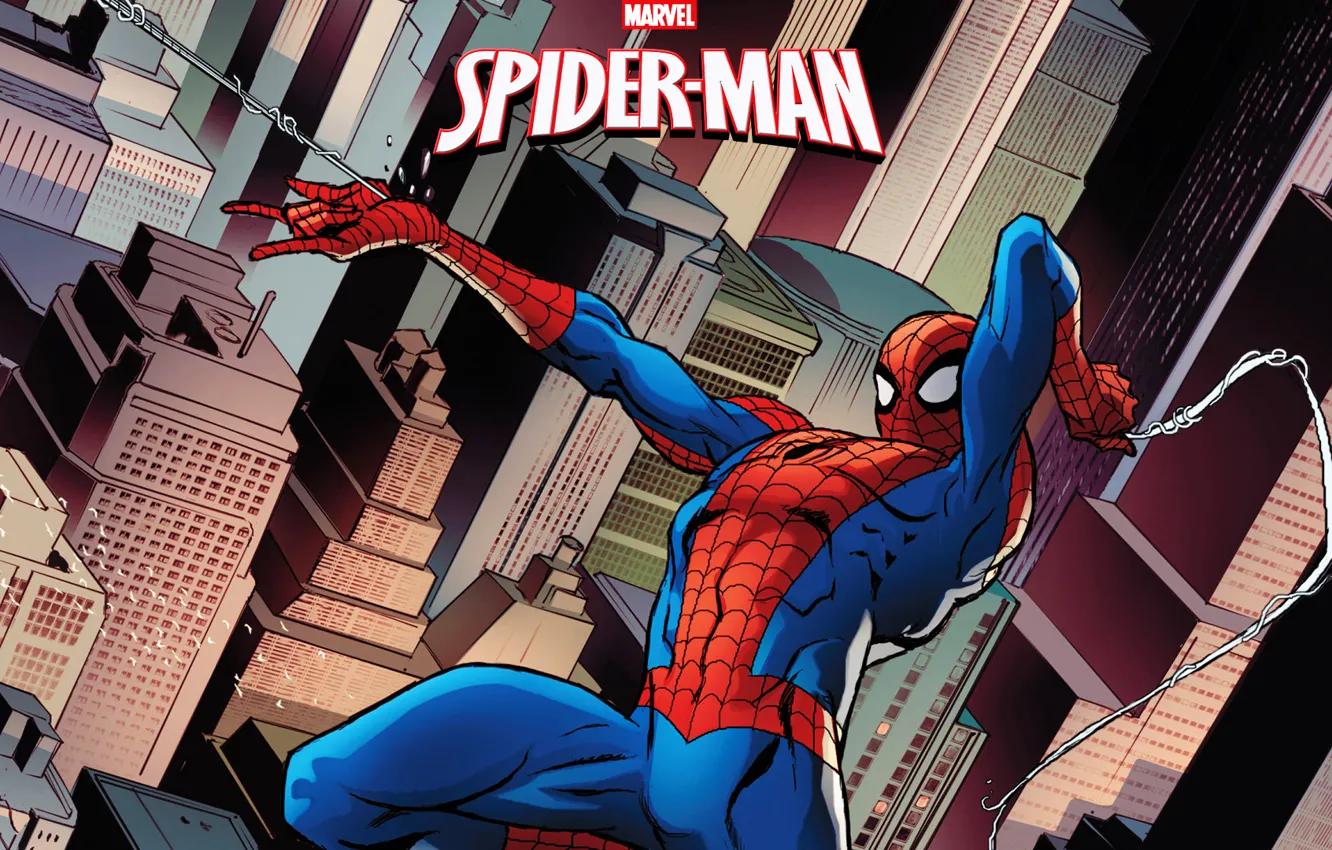 Photo wallpaper spider-man, marvel, comics