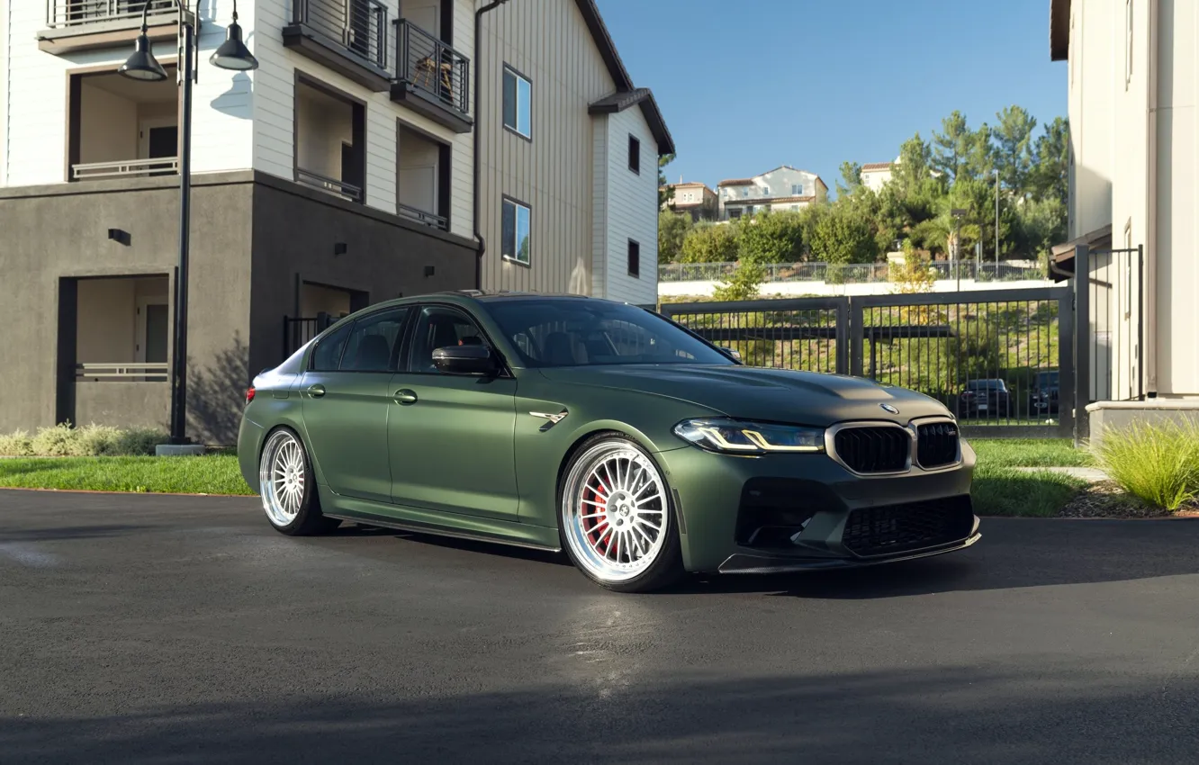 Photo wallpaper Street, Wheels, F90, M5 CS