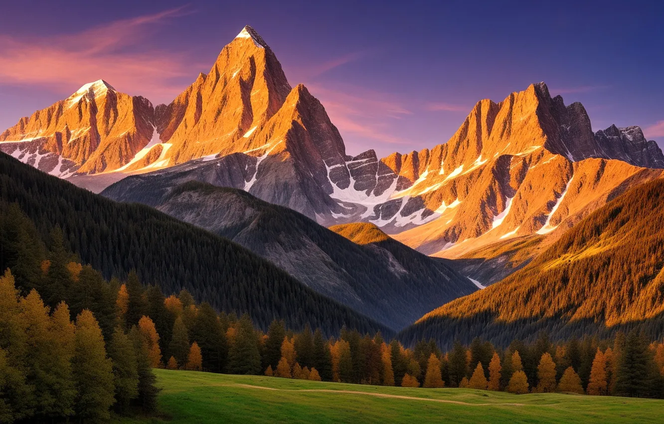 Photo wallpaper landscape, nature, neural network