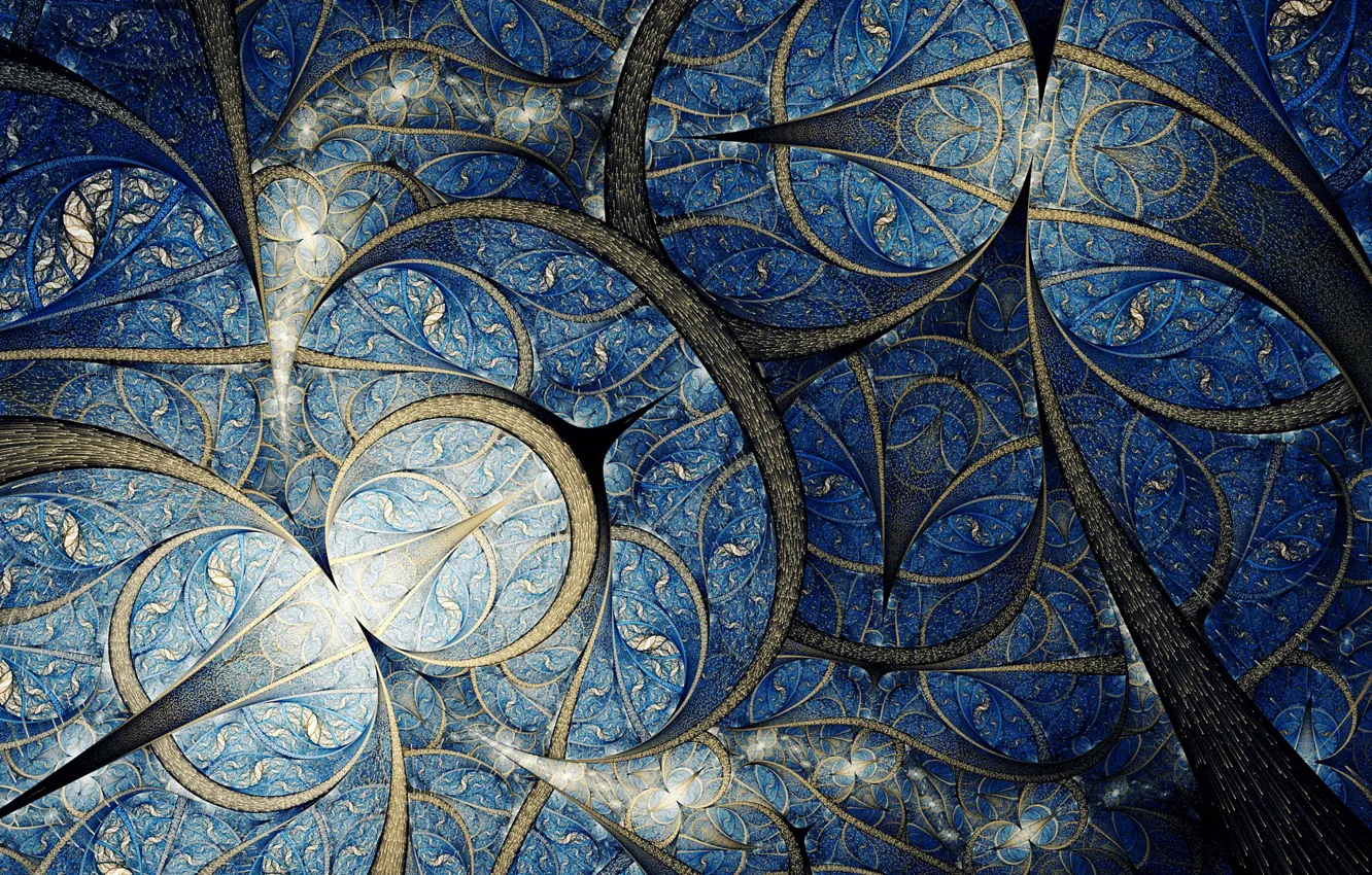 Photo wallpaper blue, pattern, color