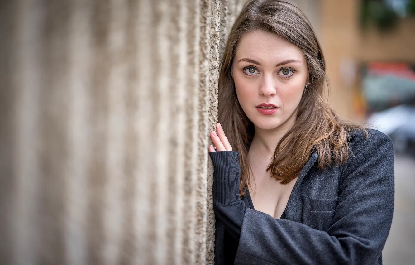 Photo wallpaper look, girl, portrait, Imogen