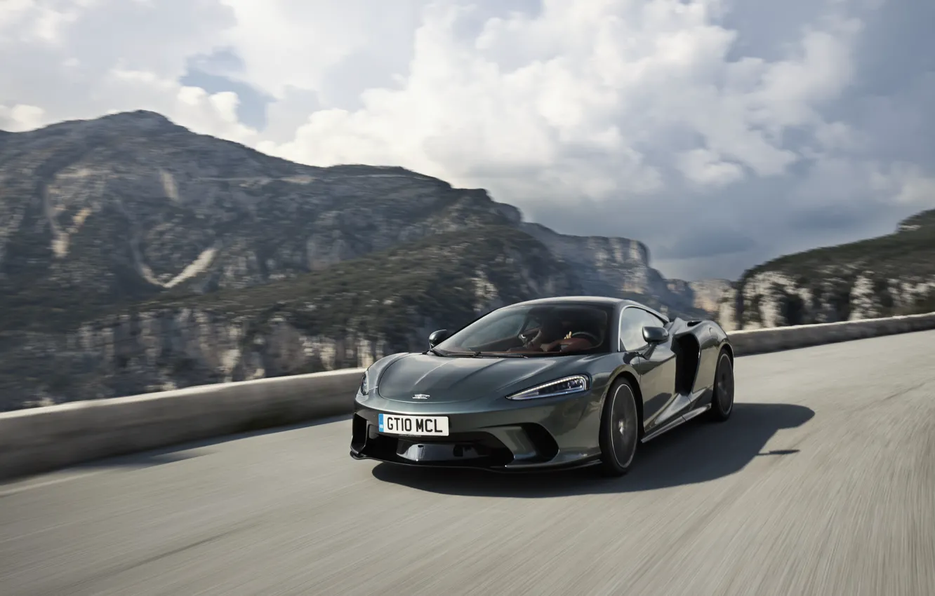 Photo wallpaper McLaren, road, drive, GT, McLaren GT