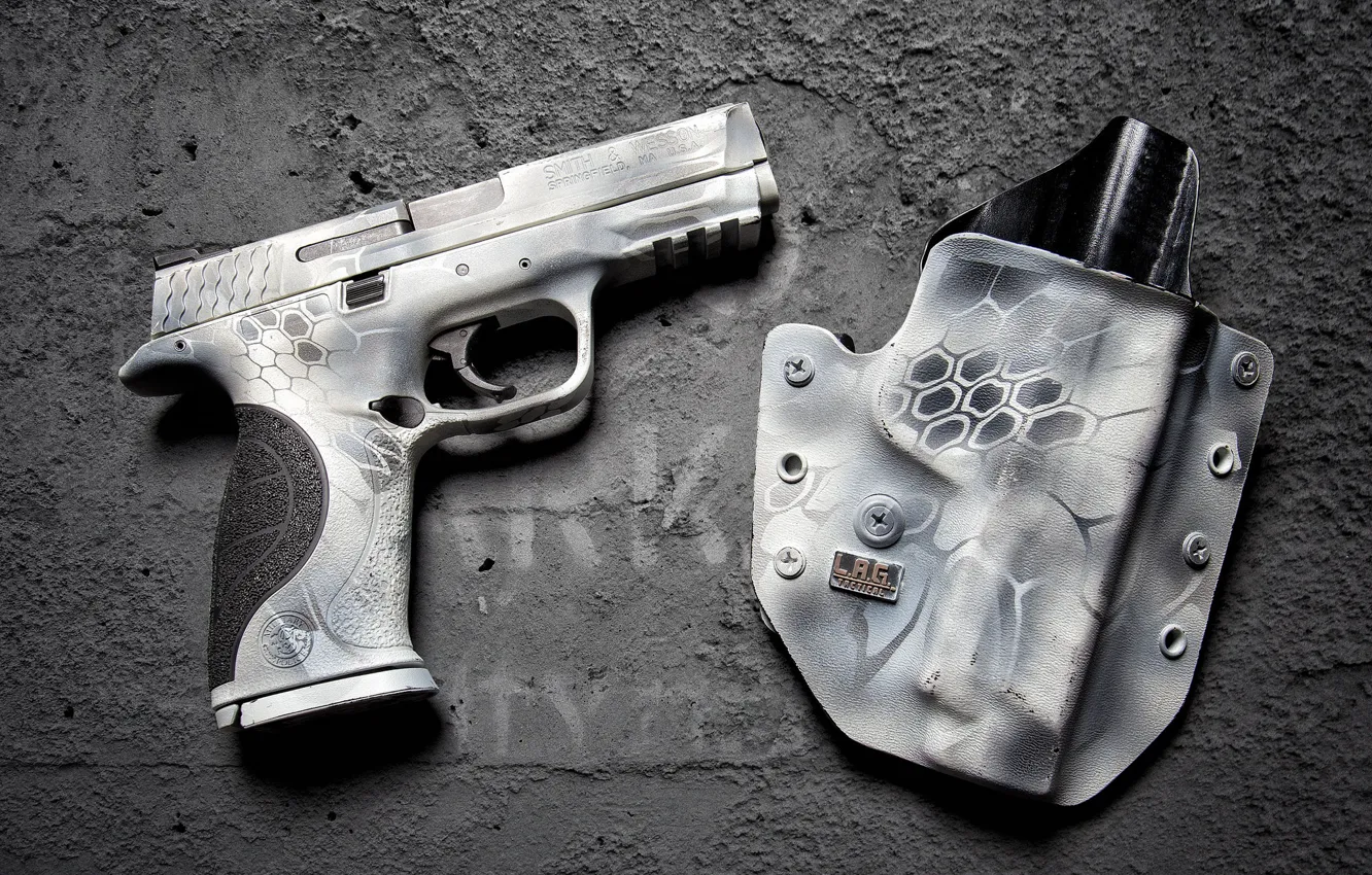 Photo wallpaper style, gun, background, holster, Zephyr Defense, M P