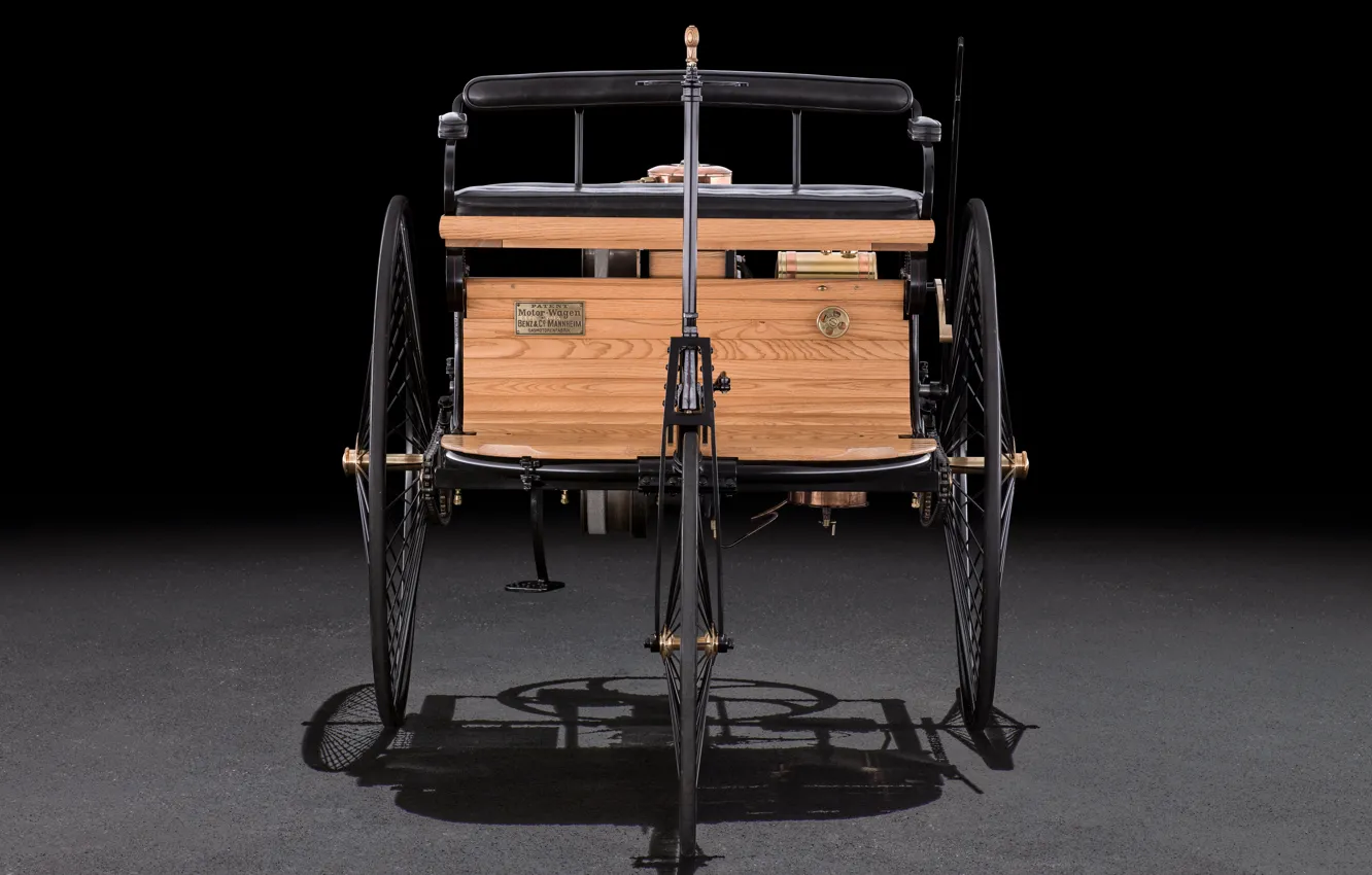Photo wallpaper Benz, 1885, Benz Patent Motorwagen, Type I, Karl Benz, Motor cars, Patent, The Benz car
