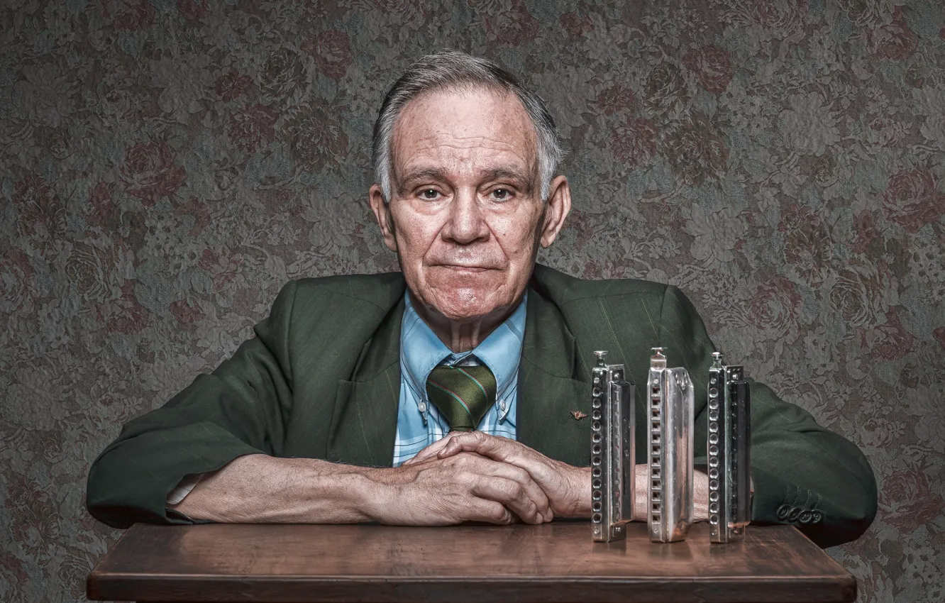 Photo wallpaper table, people, portrait